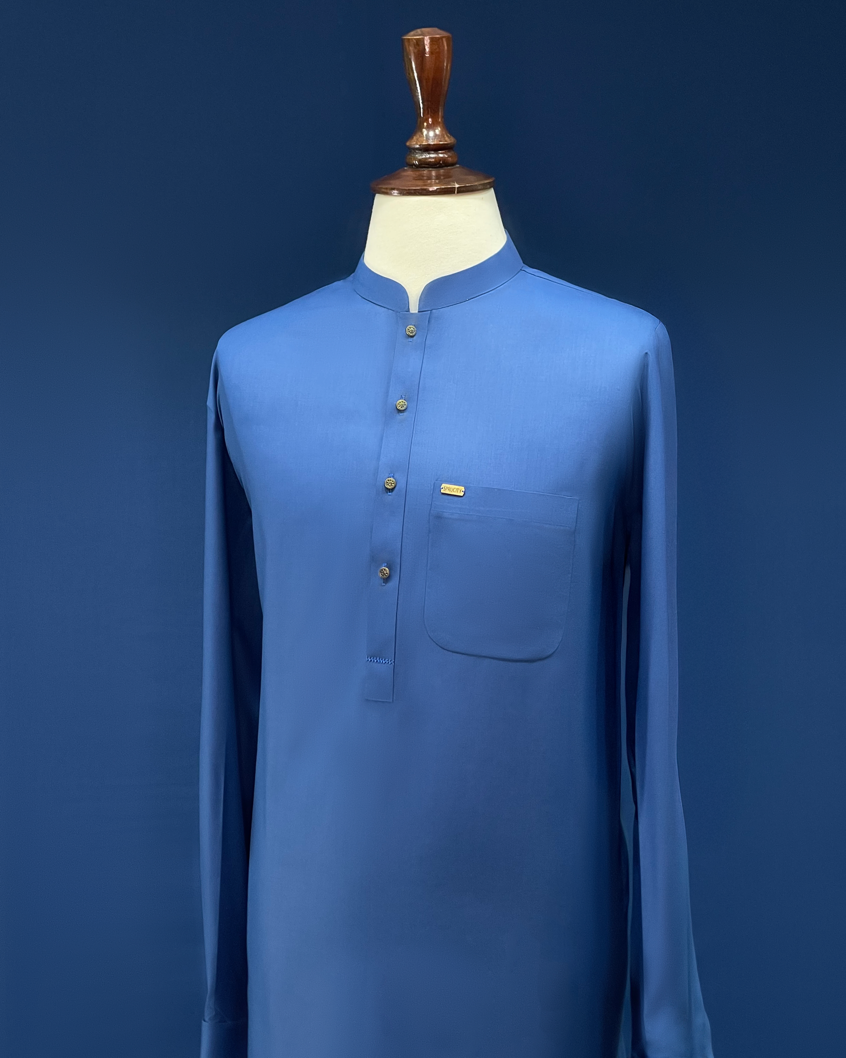 Imperial Blue Shalwar Kameez - Sprucity