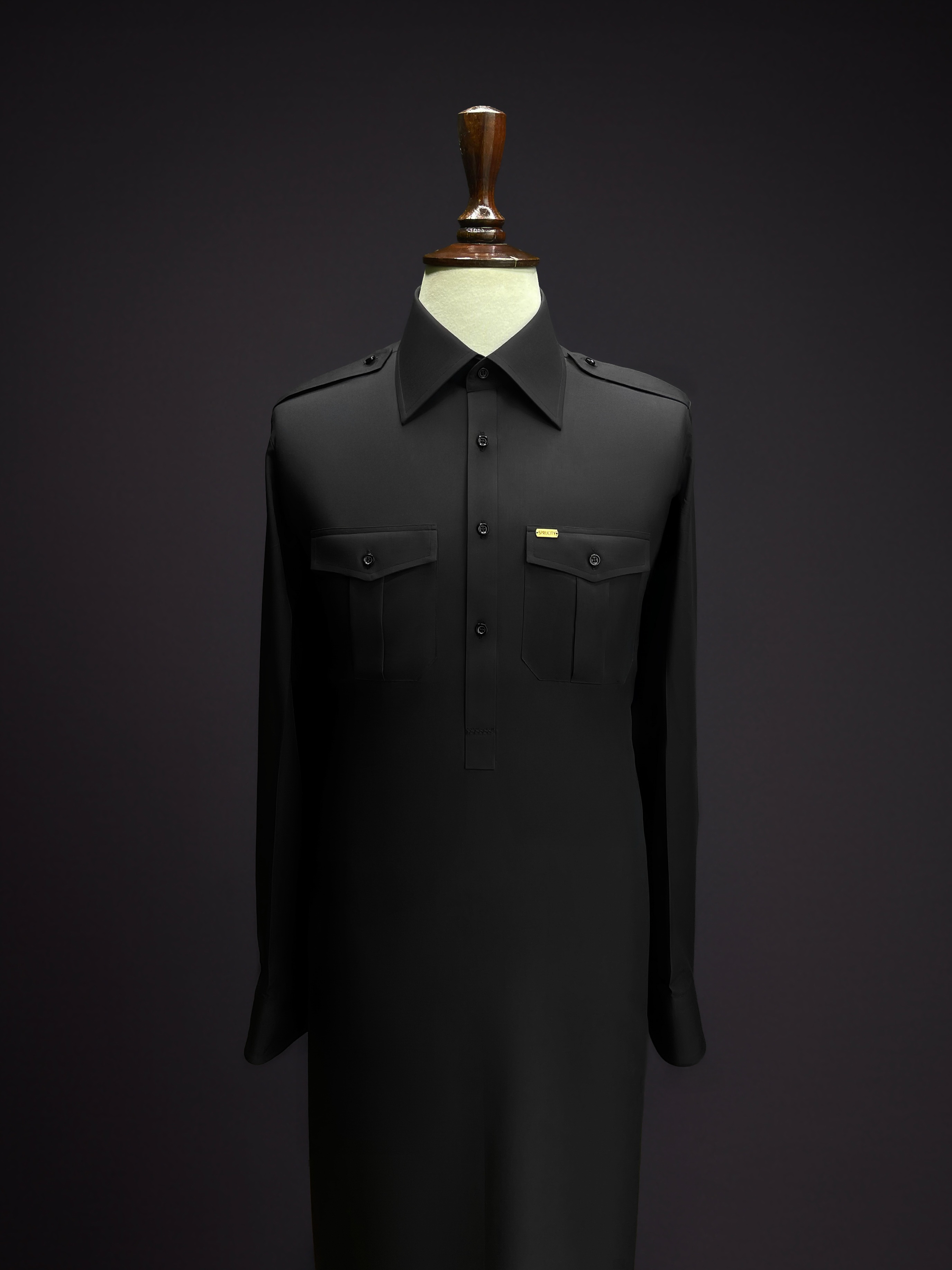 Midnight Aubergine Custom Shalwar Kameez