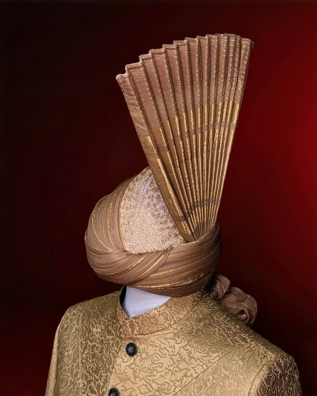 Golden & Red Sherwani Set