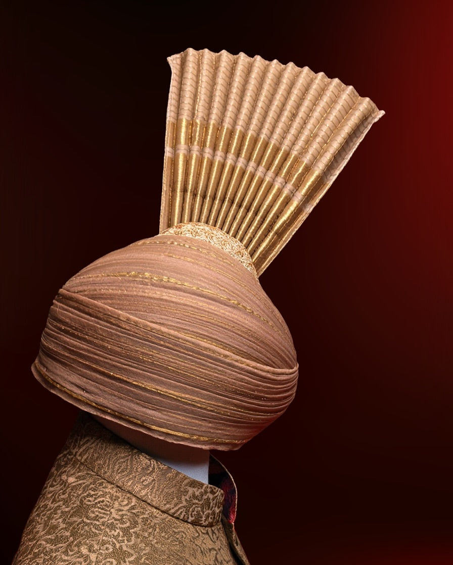 Golden & Red Sherwani Set