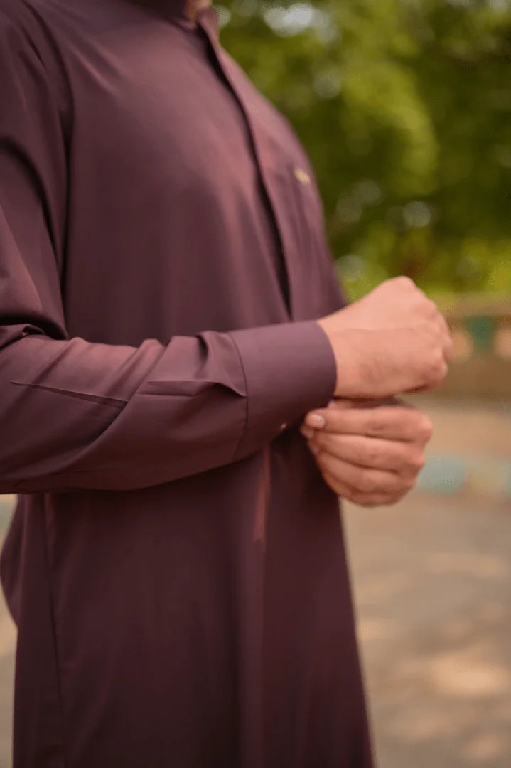 Royal Burgundy Shalwar Kameez - Sprucity