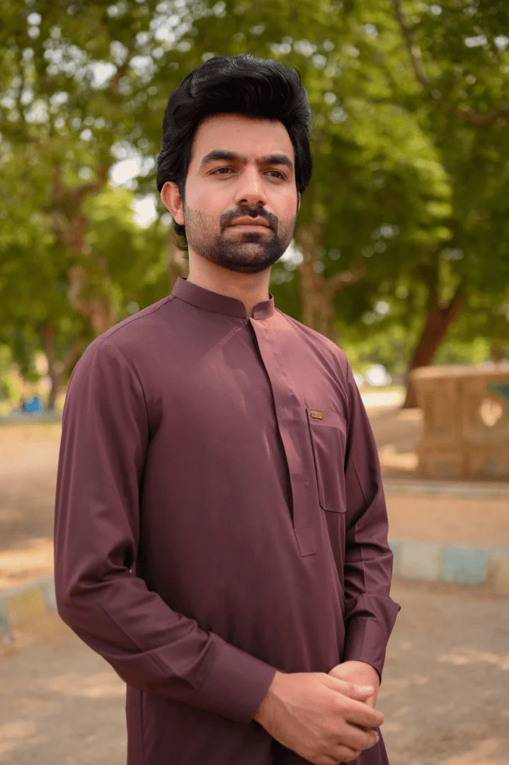 Royal Burgundy Shalwar Kameez - Sprucity