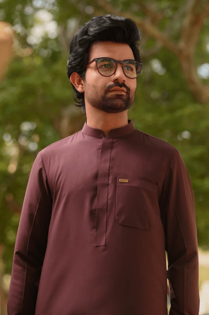 Royal Burgundy Shalwar Kameez - Sprucity