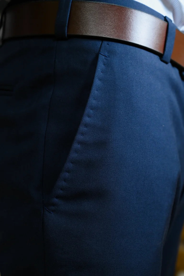 Navy Blue Dress Pant - Sprucity