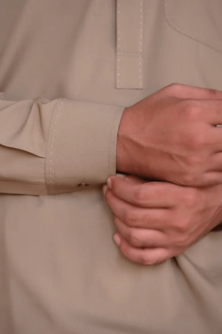 Royal Beige Shalwar Kameez - Sprucity