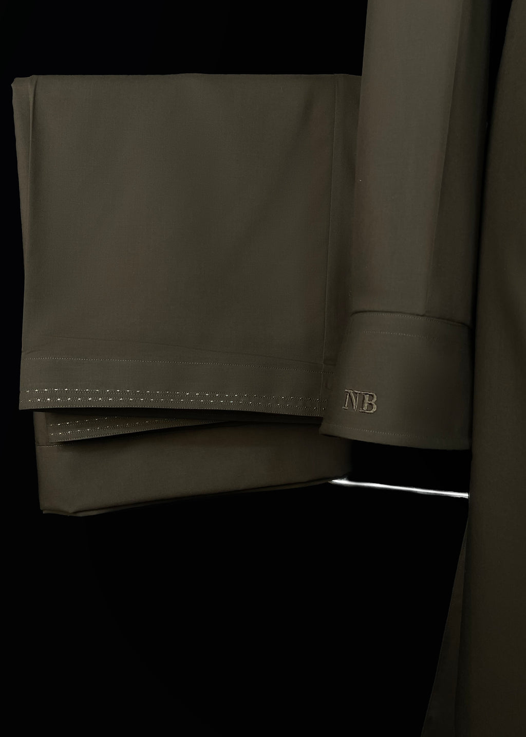 Mocha Brown Shalwar Kameez (Wash & Wear)