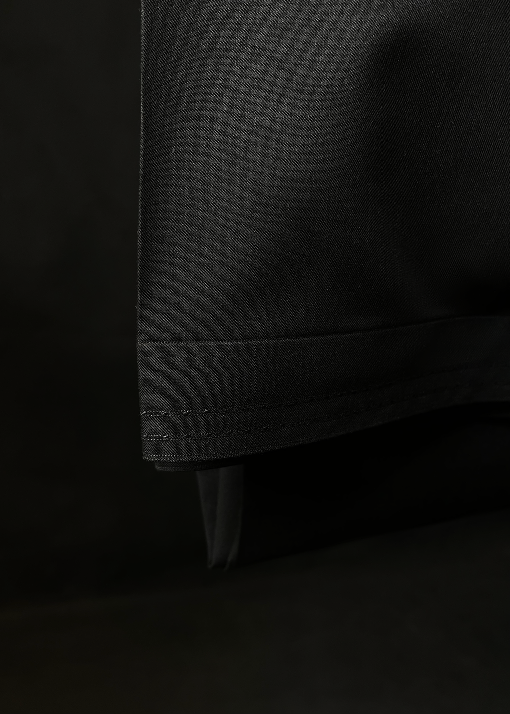 Midnight Black Shalwar Kameez In Imported Suiting Fabric (Winter Collection)