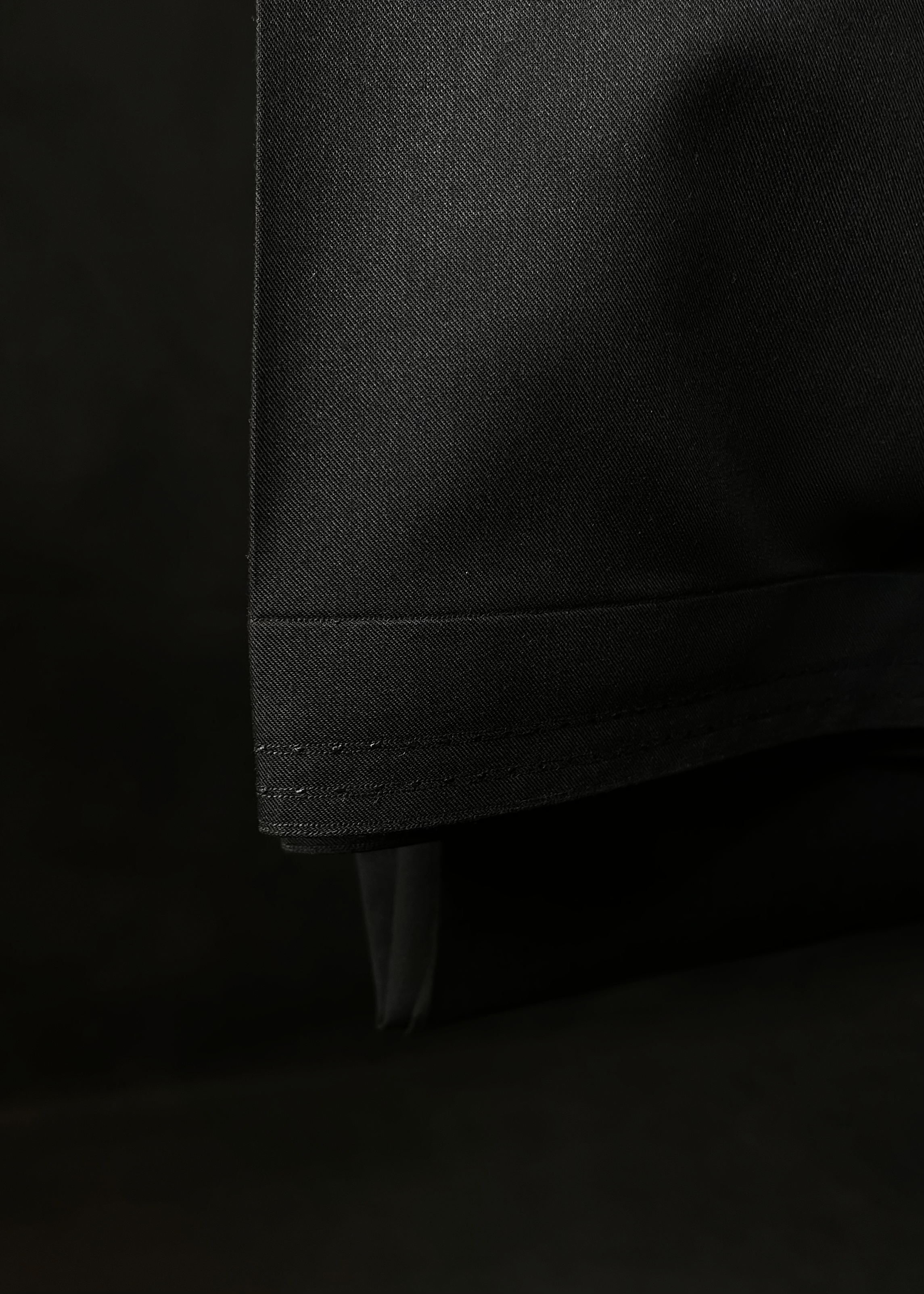 Midnight Black Shalwar Kameez In Imported Suiting Fabric (Winter Collection)