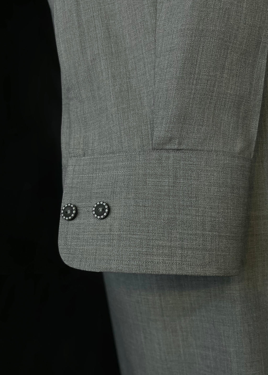 Textured Grey Shalwar Kameez (Wash & Wear)