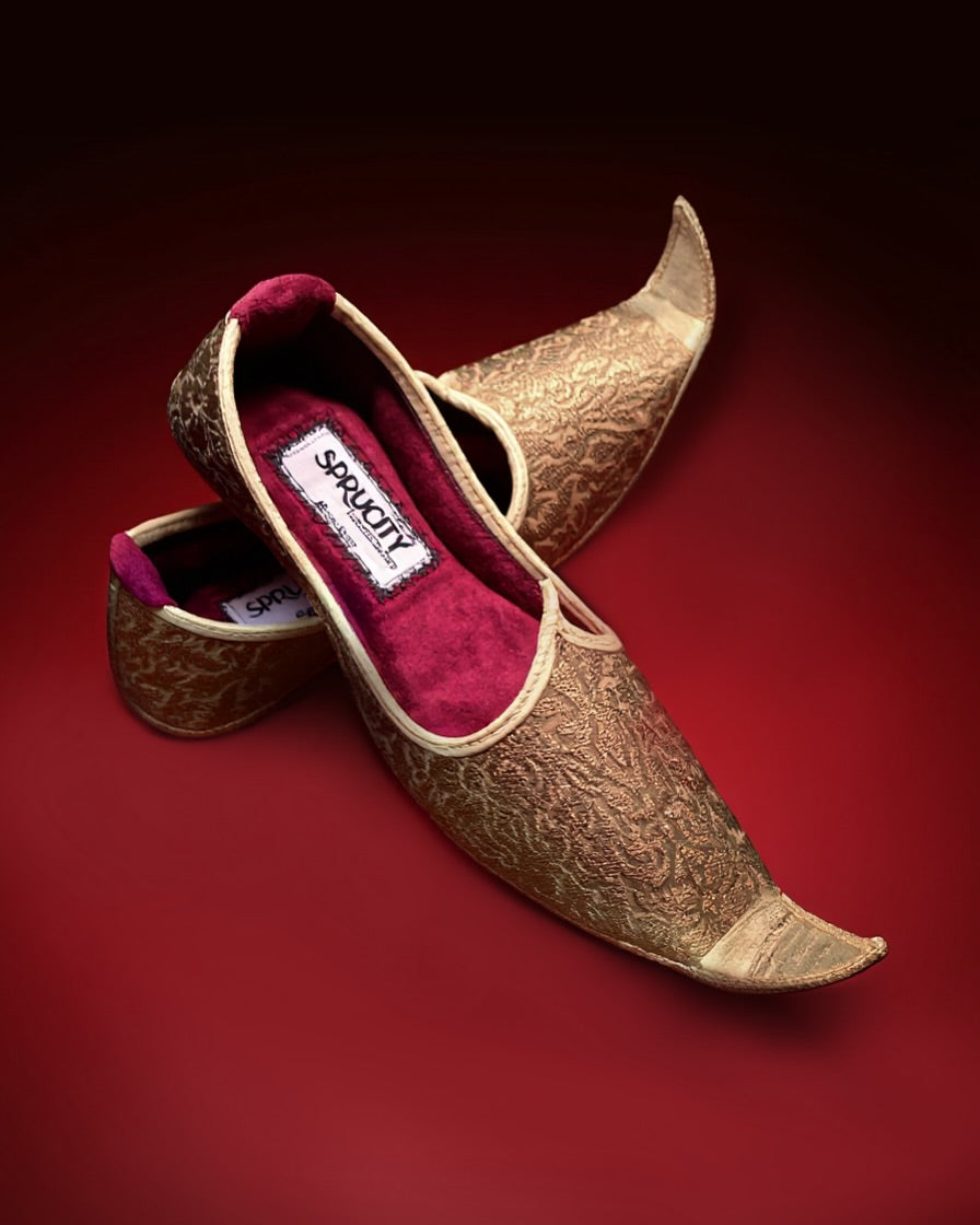 Golden & Red Sherwani Set