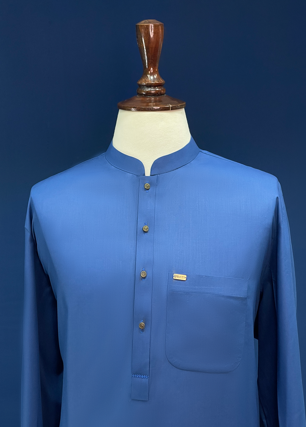 Imperial Blue Shalwar Kameez - Sprucity