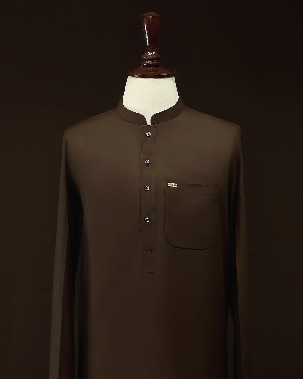 Dark Brown Shalwar Kameez - Sprucity