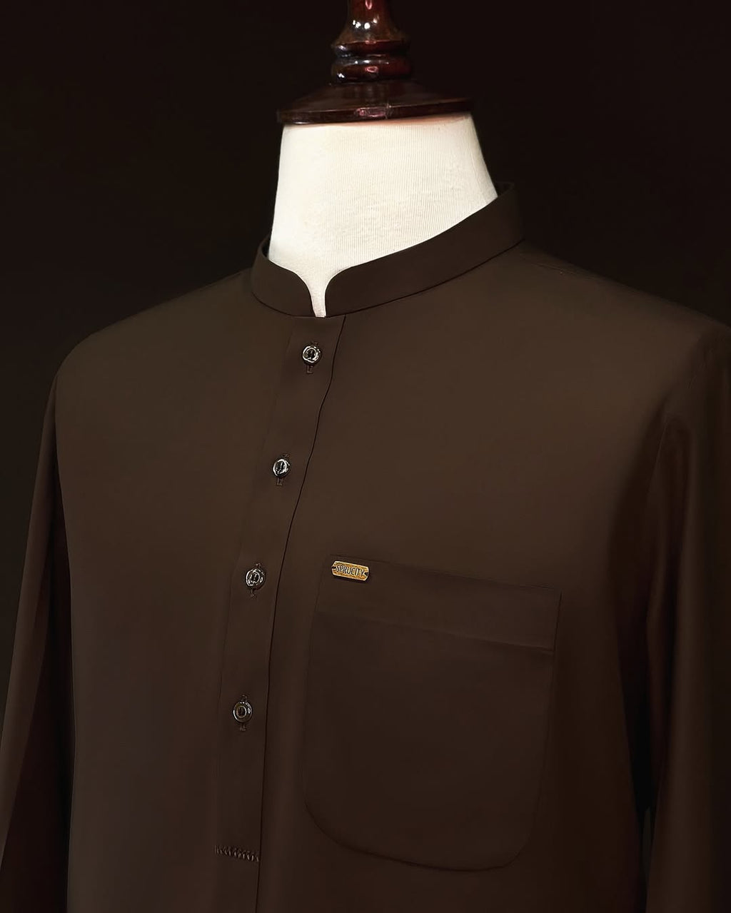 Dark Brown Shalwar Kameez - Sprucity