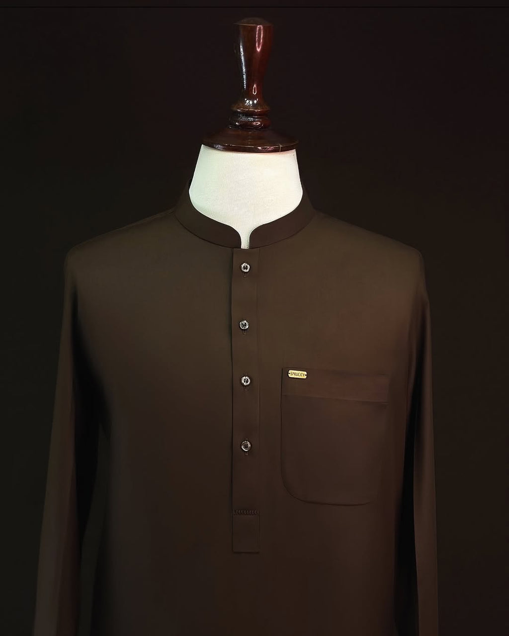 Dark Brown Shalwar Kameez - Sprucity