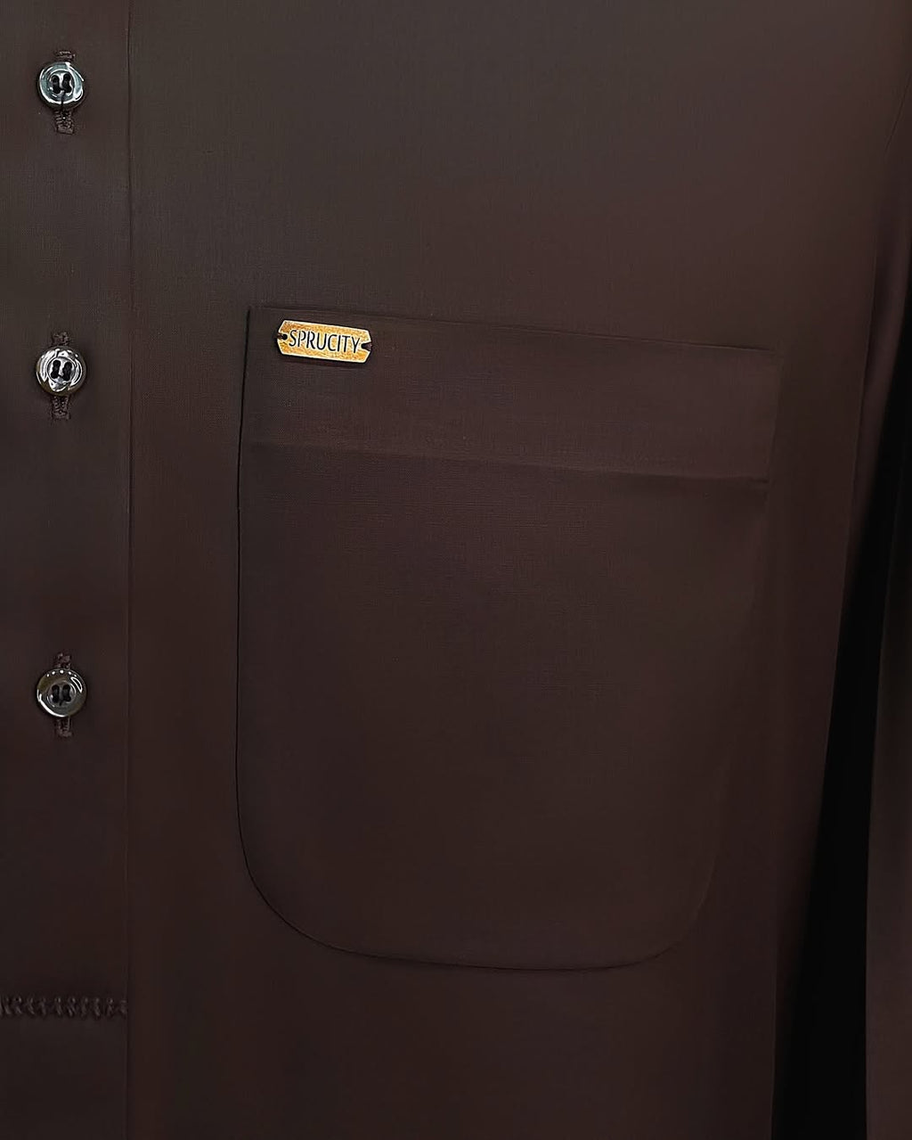 Dark Brown Shalwar Kameez - Sprucity