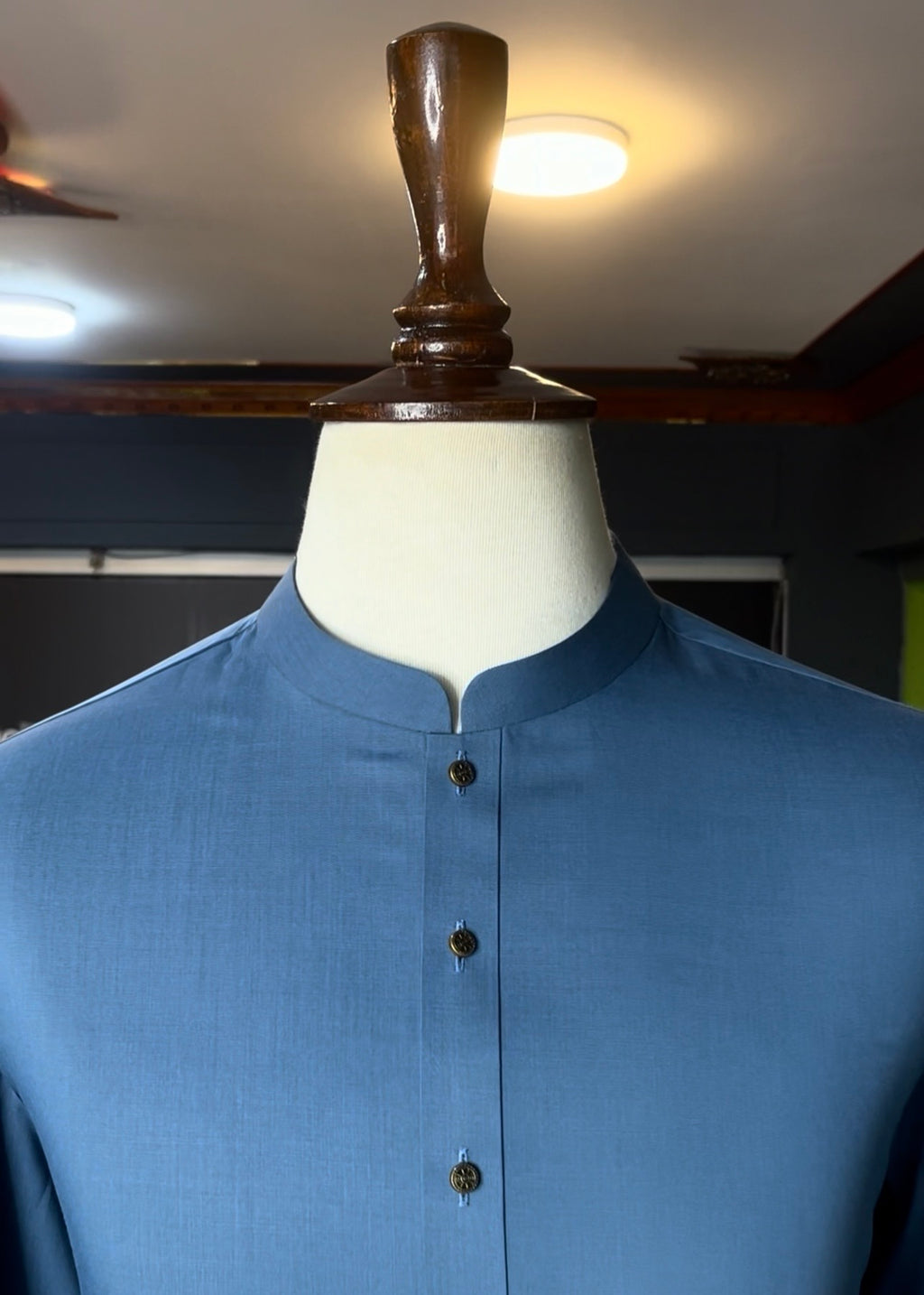 Serene Azure Shalwar Kameez (Wash & Wear)