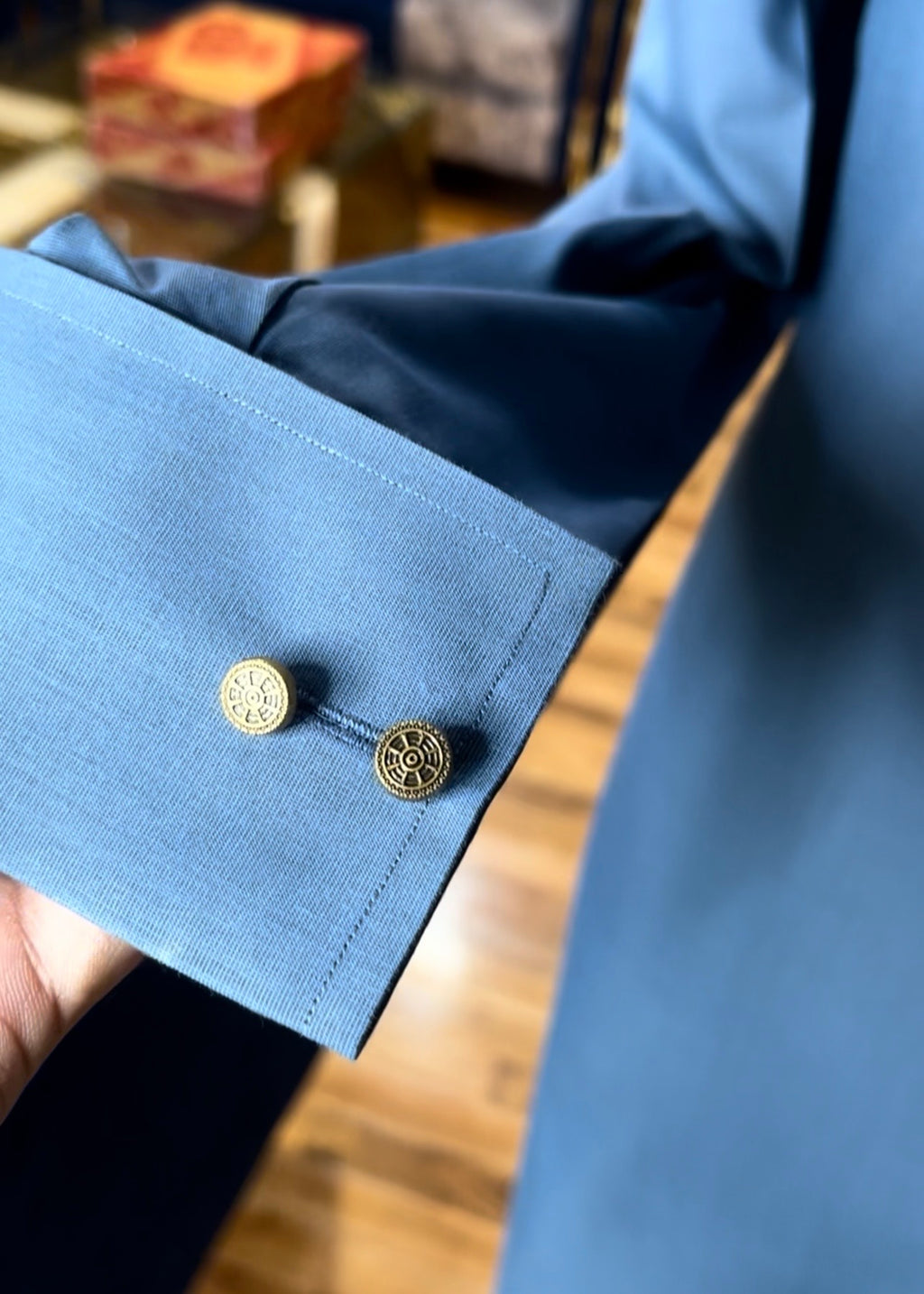 Serene Azure Shalwar Kameez (Wash & Wear)