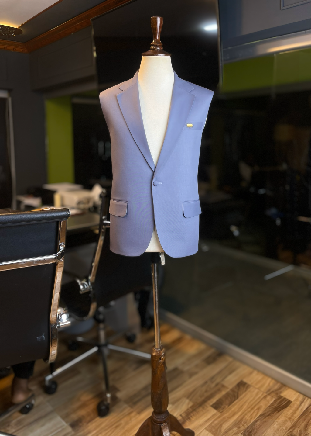 Dusty Lavender Waistcoat In Imported Suiting Fabric (Winter Collection)