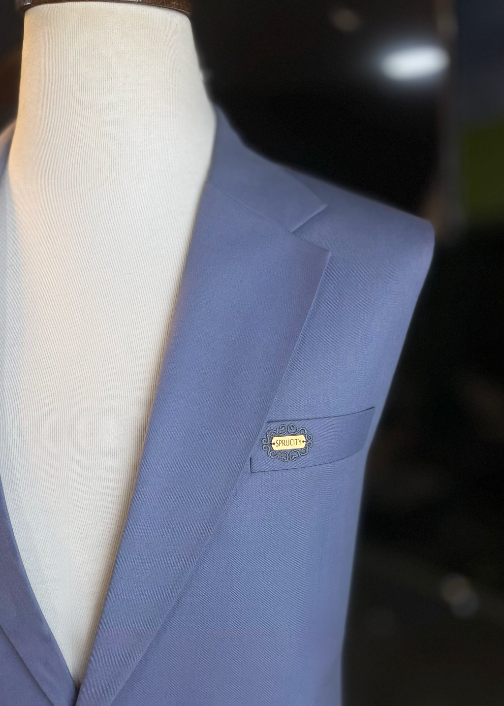 Dusty Lavender Waistcoat In Imported Suiting Fabric (Winter Collection)