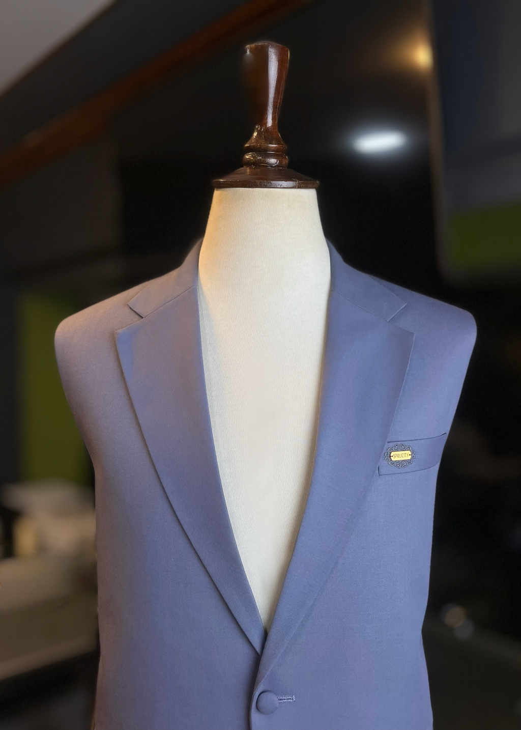 Dusty Lavender Waistcoat In Imported Suiting Fabric (Winter Collection)