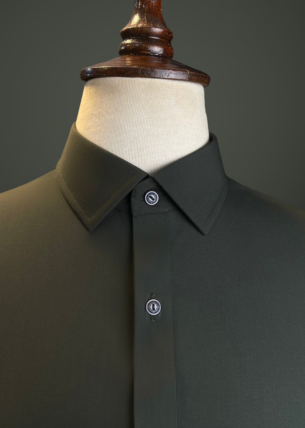 Deep Olive Premium Wash & Wear Shalwar kameez