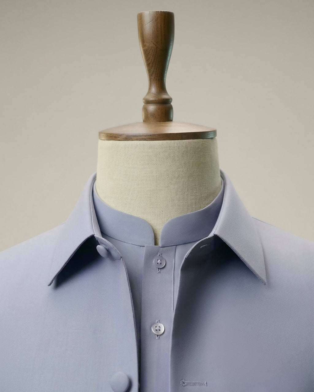 Glacier Grey Shalwar Kameez with Matching Structured Waistcoat