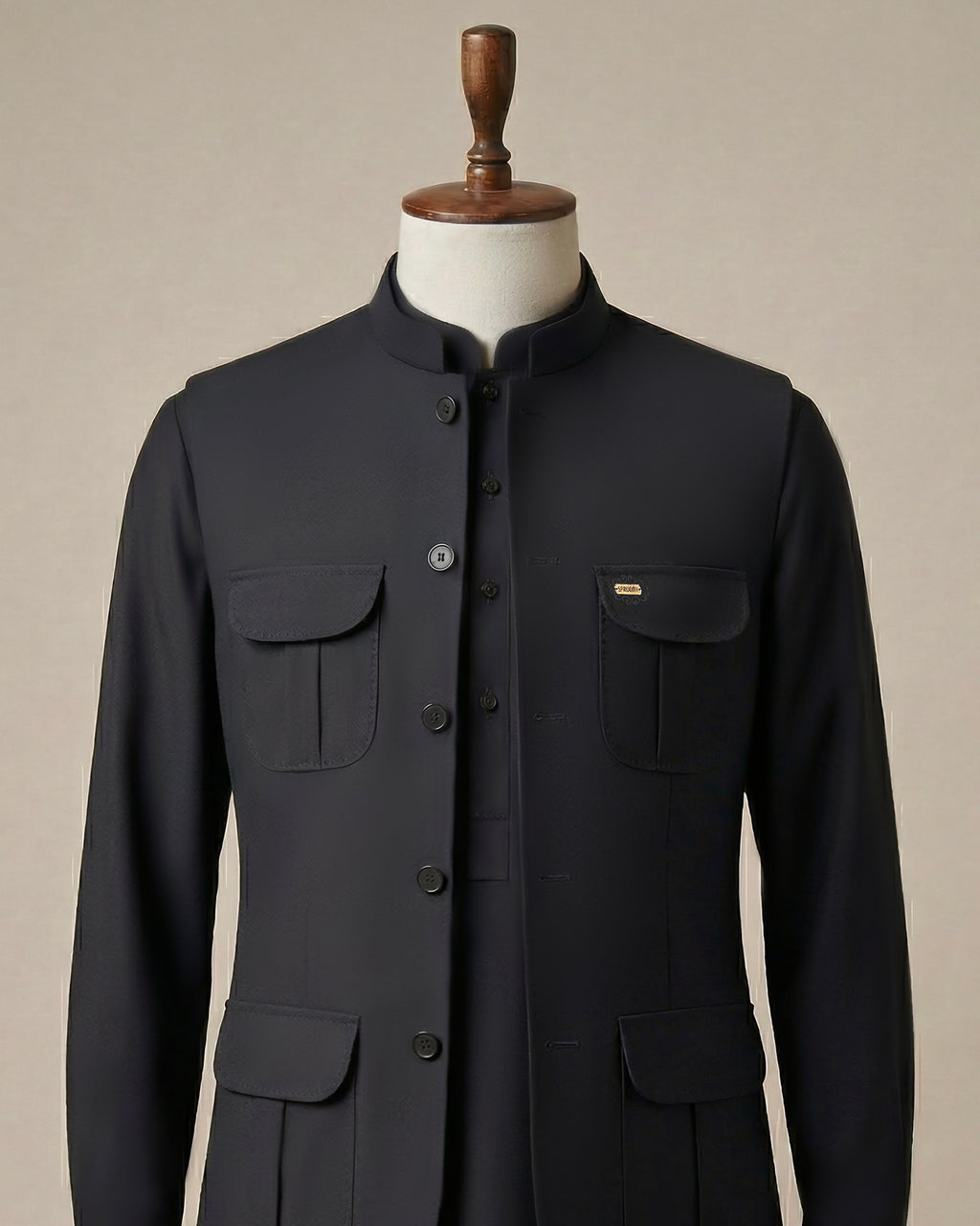 Charcoal Grey Shalwar Kameez with Matching Premium Waistcoat