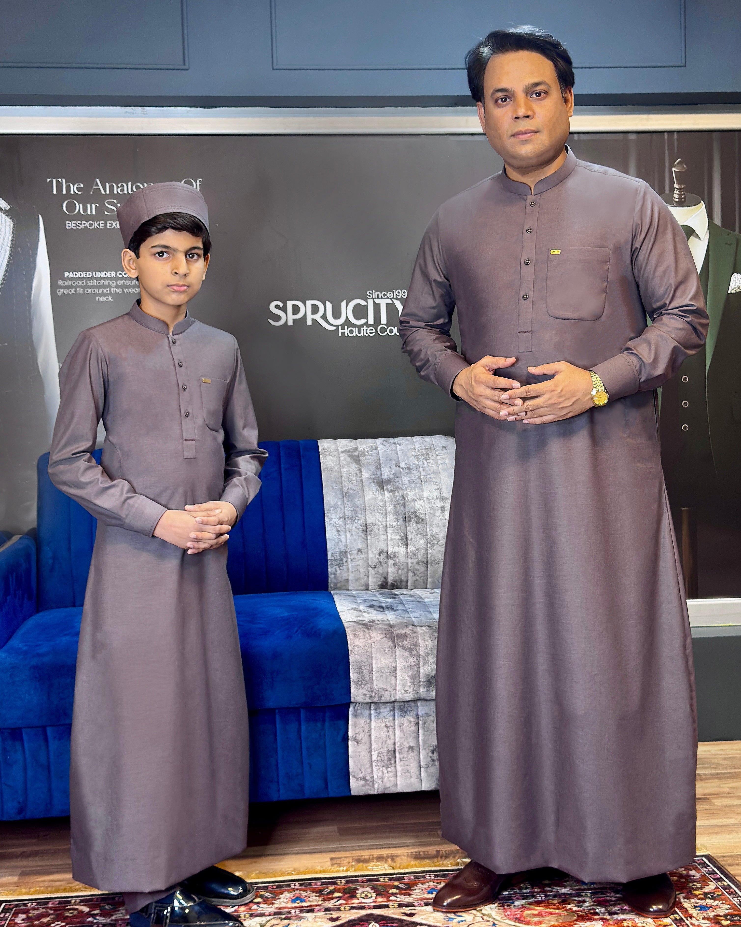 Cotton Jubba Father-Son Set - Sprucity