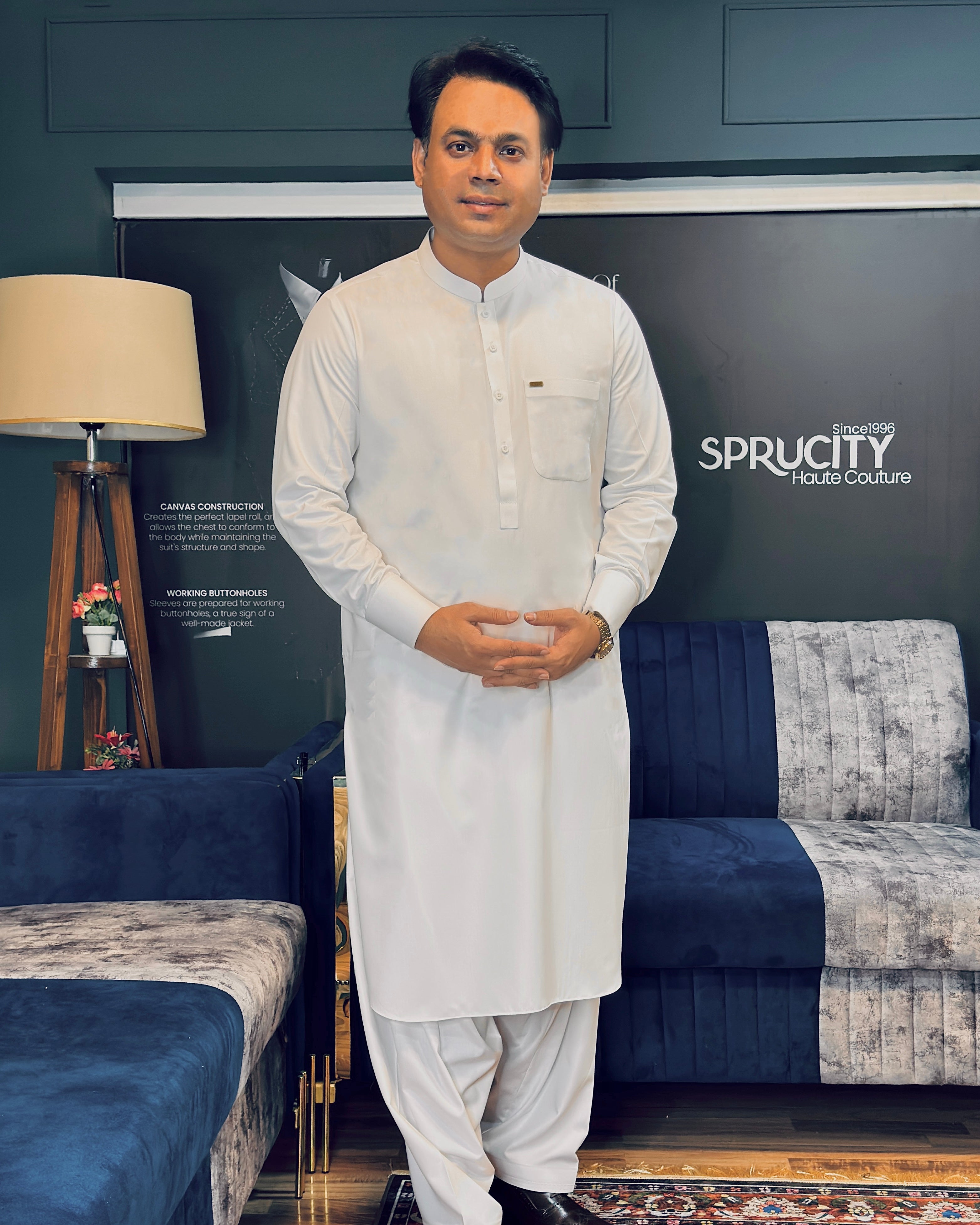 Classic White Shalwar Kameez - Sprucity