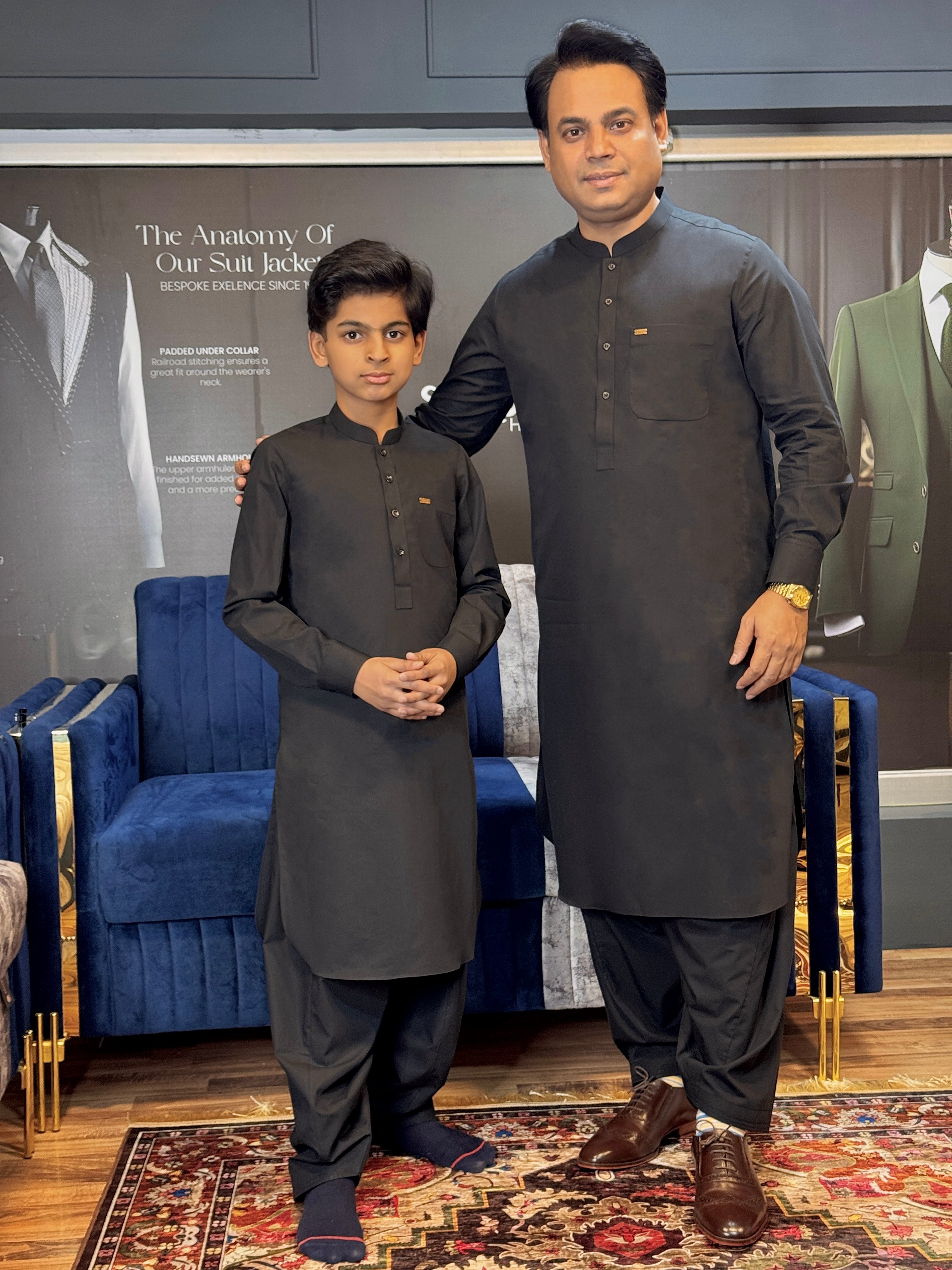 Black Classic Teen Shalwar Kameez - Sprucity