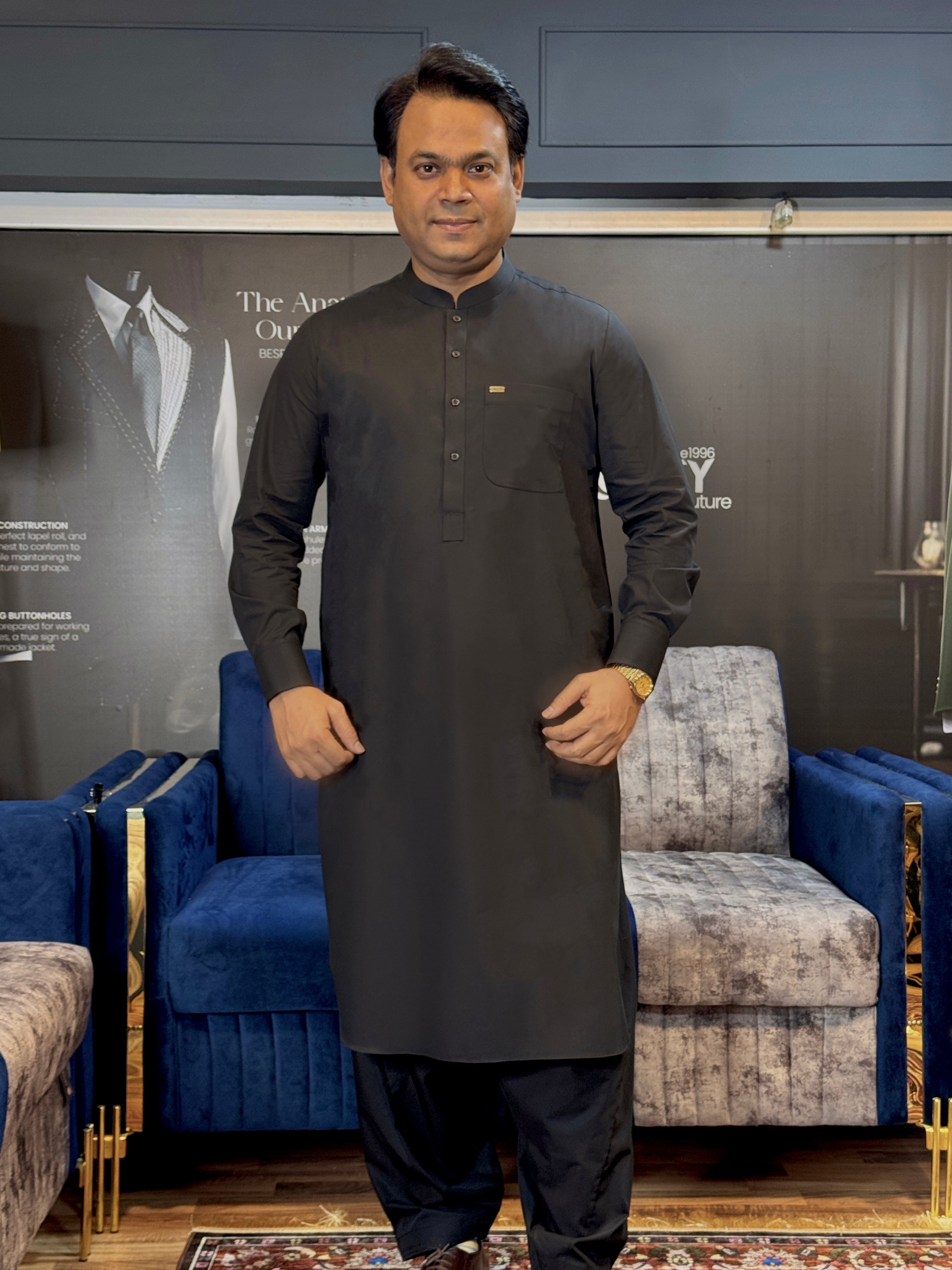 Classic Black Shalwar Kameez - Sprucity