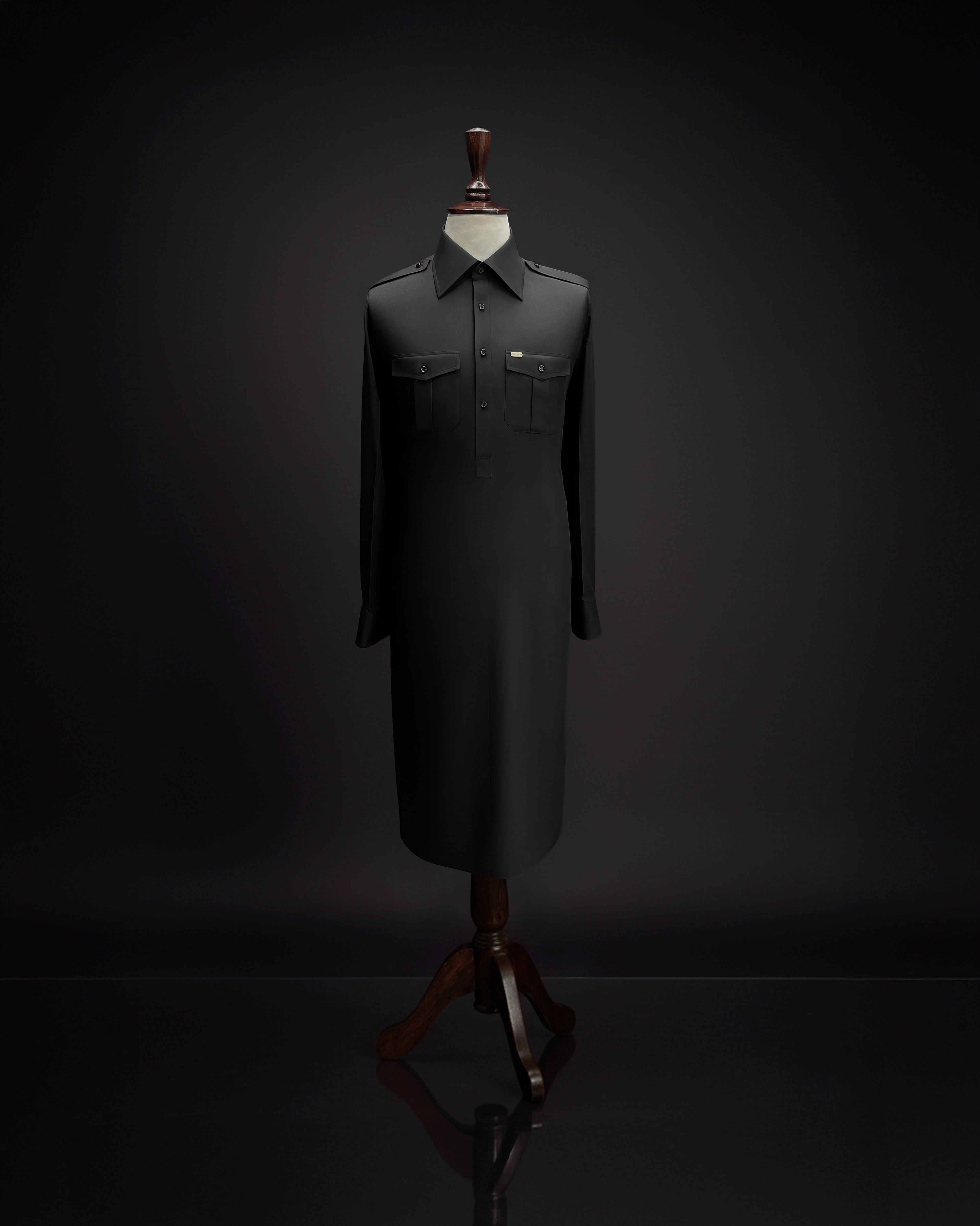 Midnight Aubergine Custom Shalwar Kameez (Wash & Wear)