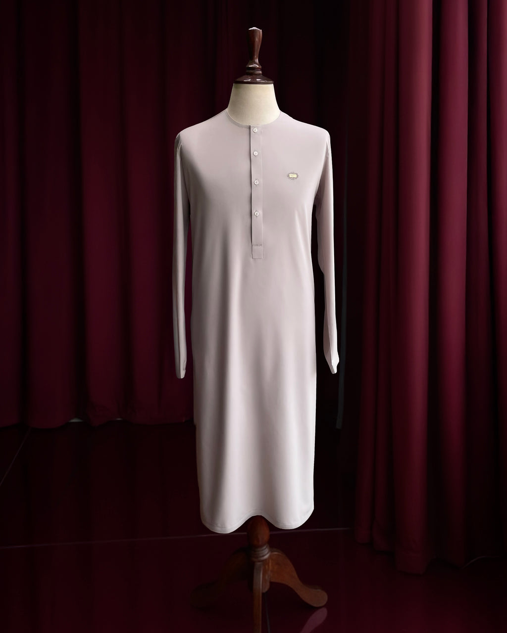 Dusty Rose Grey Shalwar Kameez (Wash & Wear)