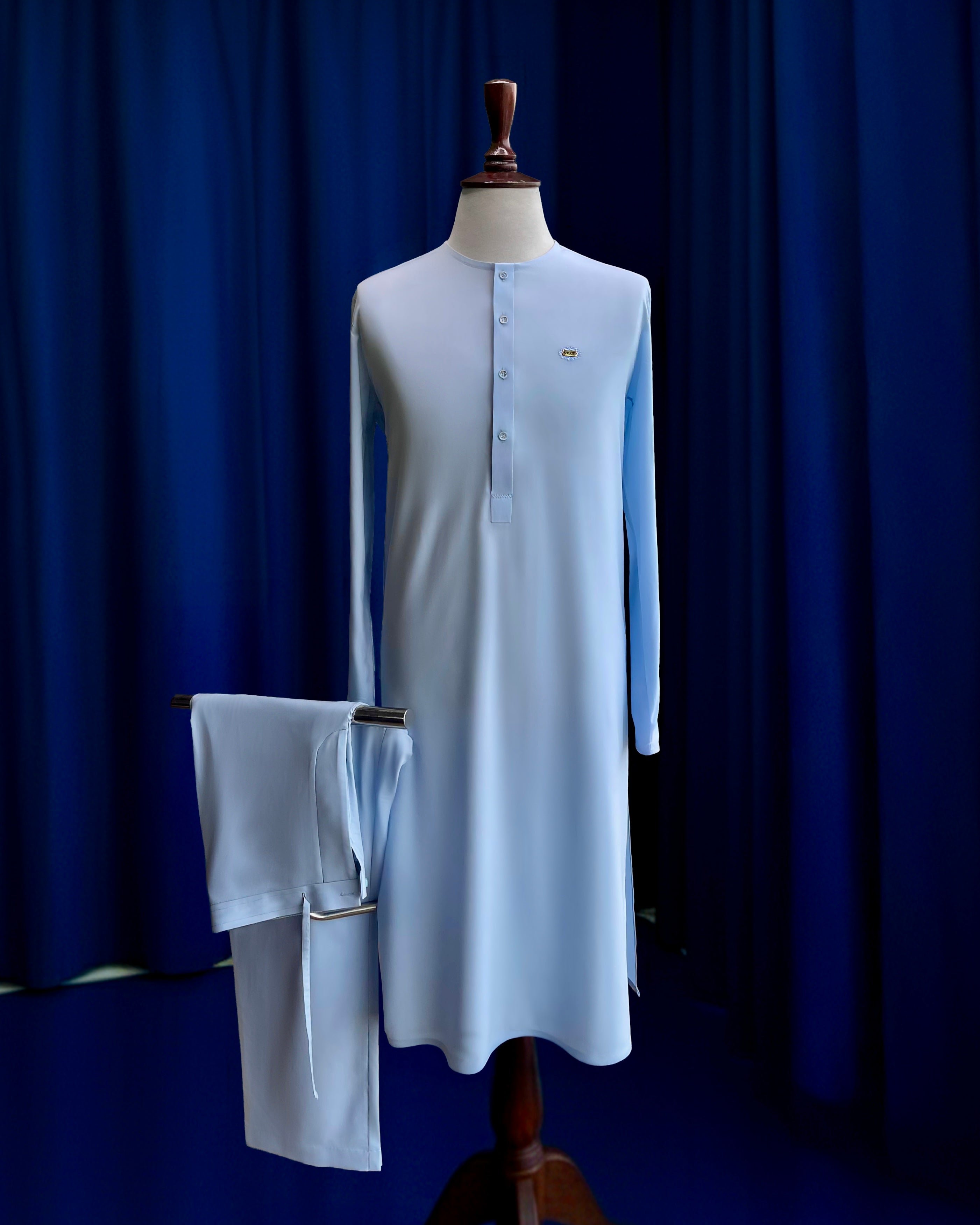 Light Blue Kurta Trouser (Wash & Wear)