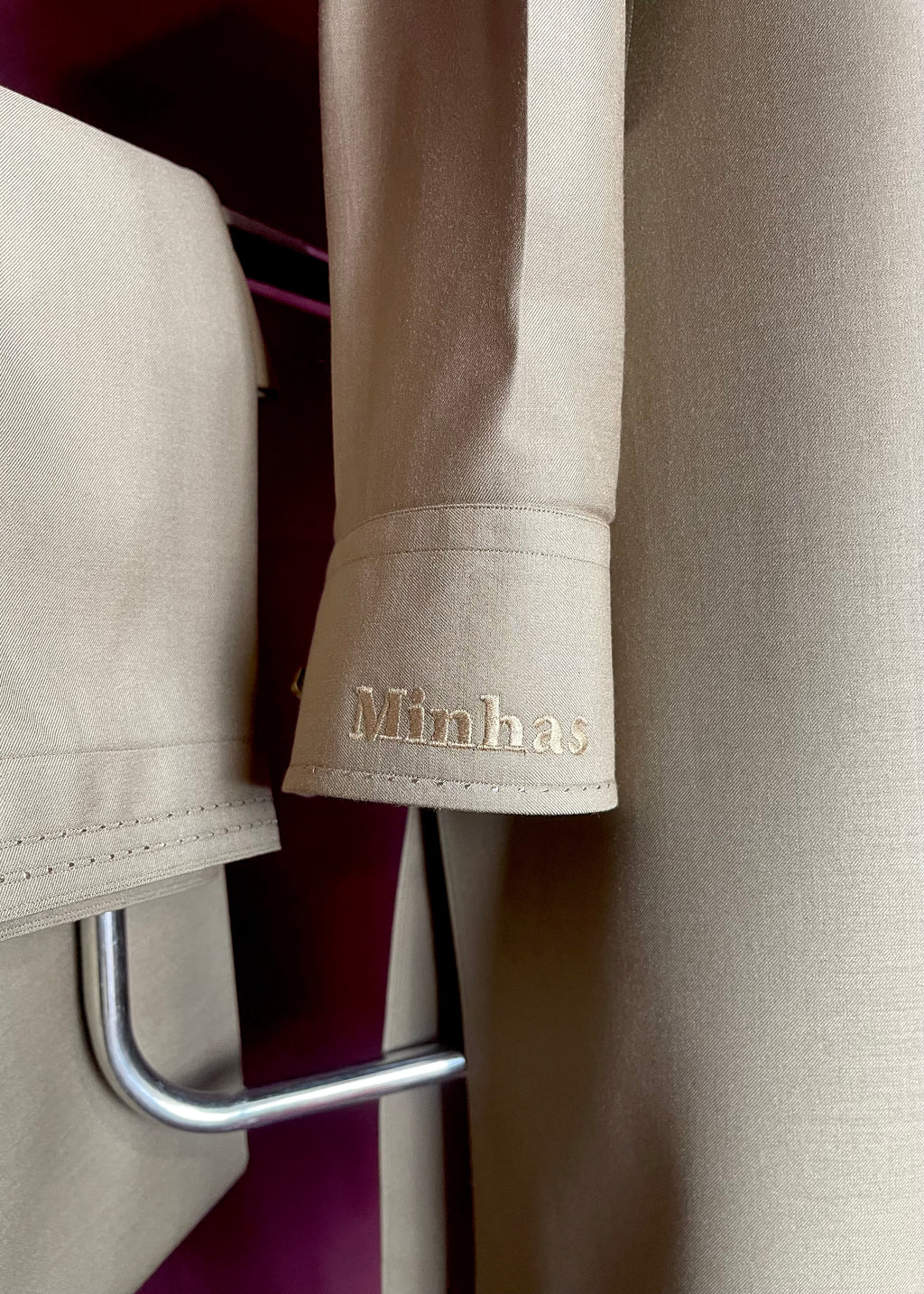 Sandstone Essence Shalwar Kameez In Imported Suiting Fabric (Winter Collection)