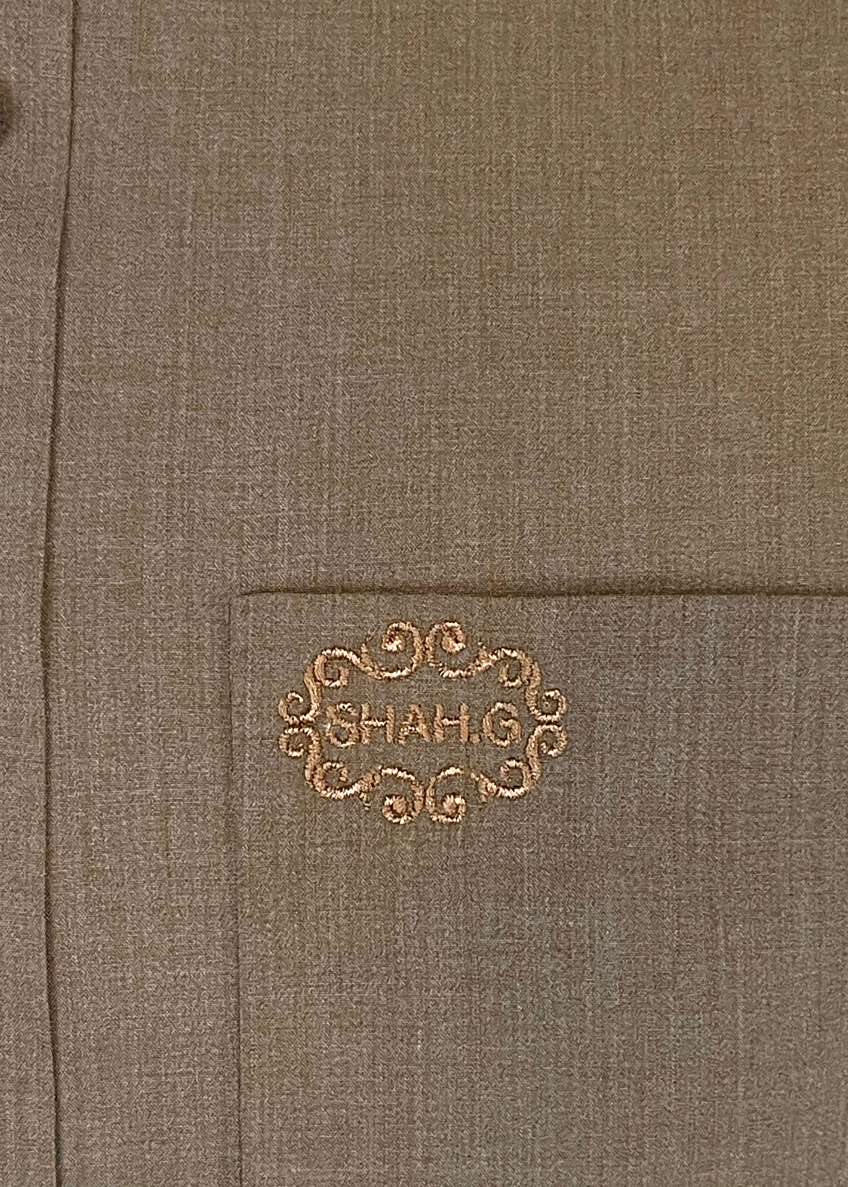 Camel Brown Shalwar Kameez (Wash & Wear)