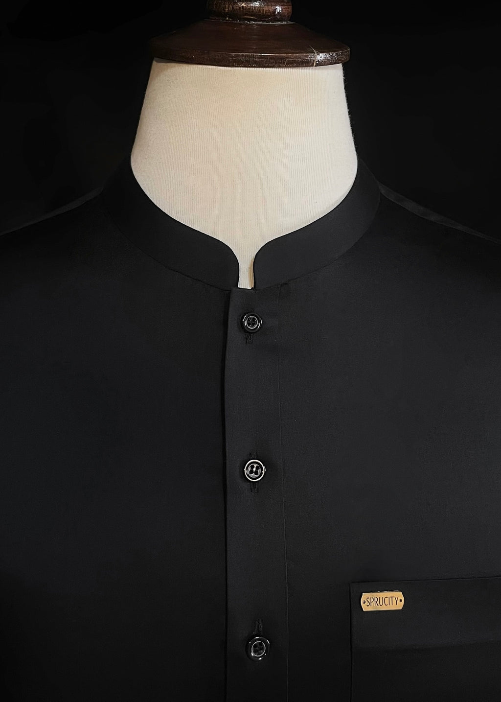 Black Shalwar Kameez (Wash & Wear)