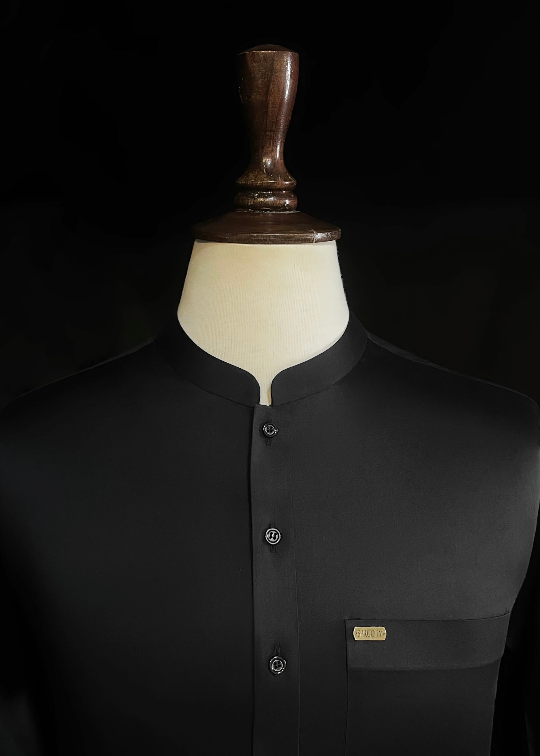 Black Shalwar Kameez (Wash & Wear)