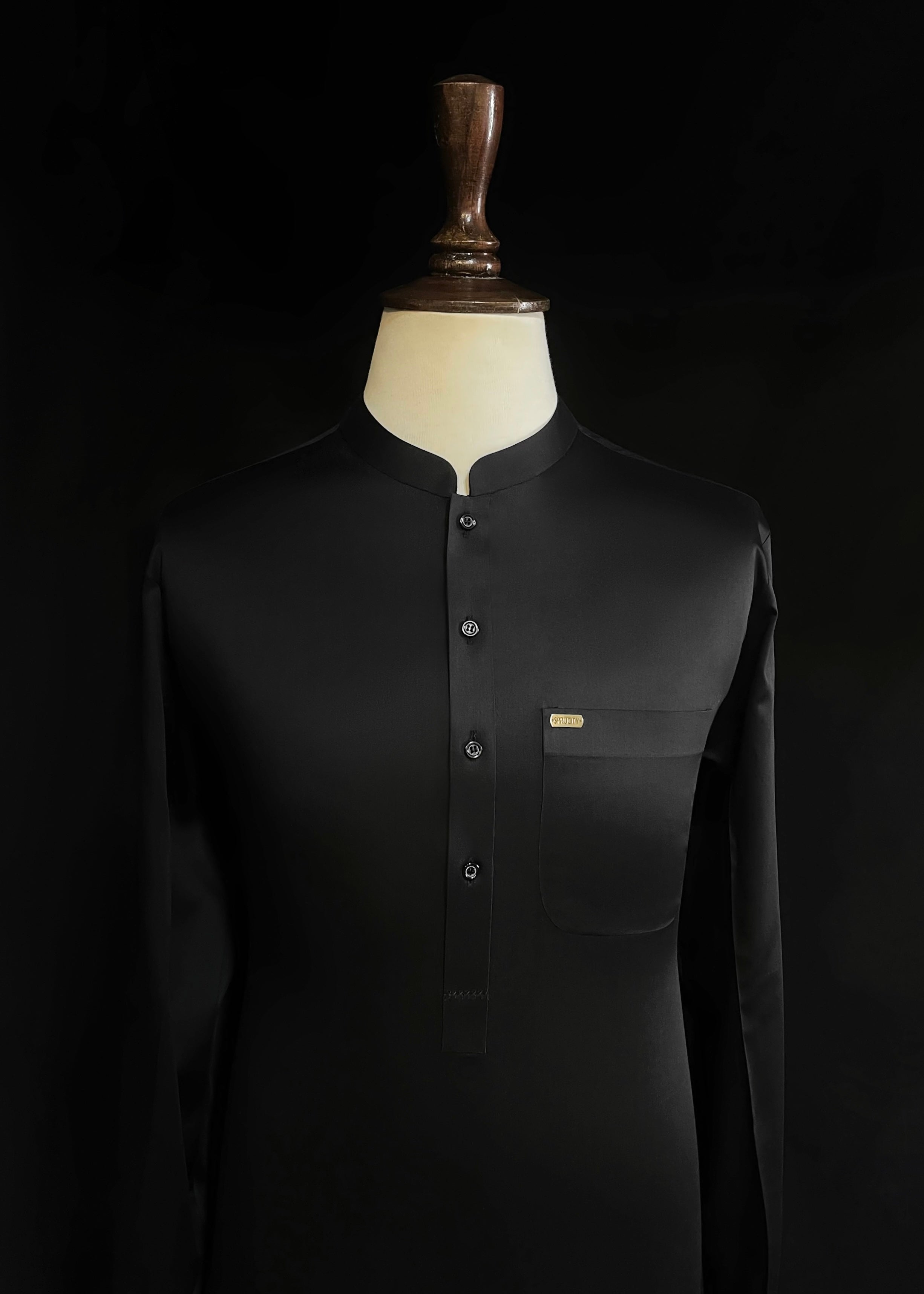 Black Shalwar Kameez (Wash & Wear)