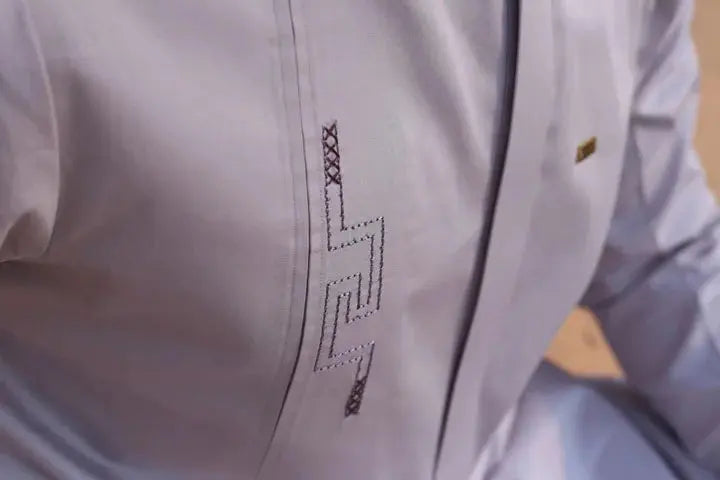 L.Grey Cotton Kameez Shalwar AI-301 - Sprucity