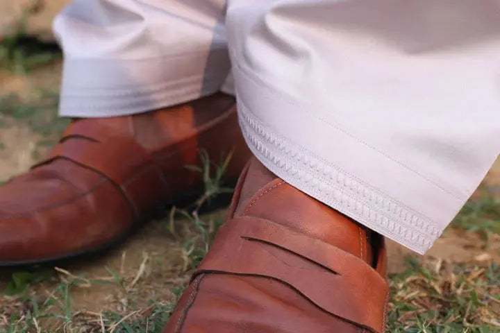 L.Grey Cotton Kameez Shalwar AI-301 - Sprucity