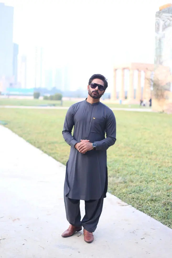Boski (Wash & Wear) Kameez Shalwar - Sprucity