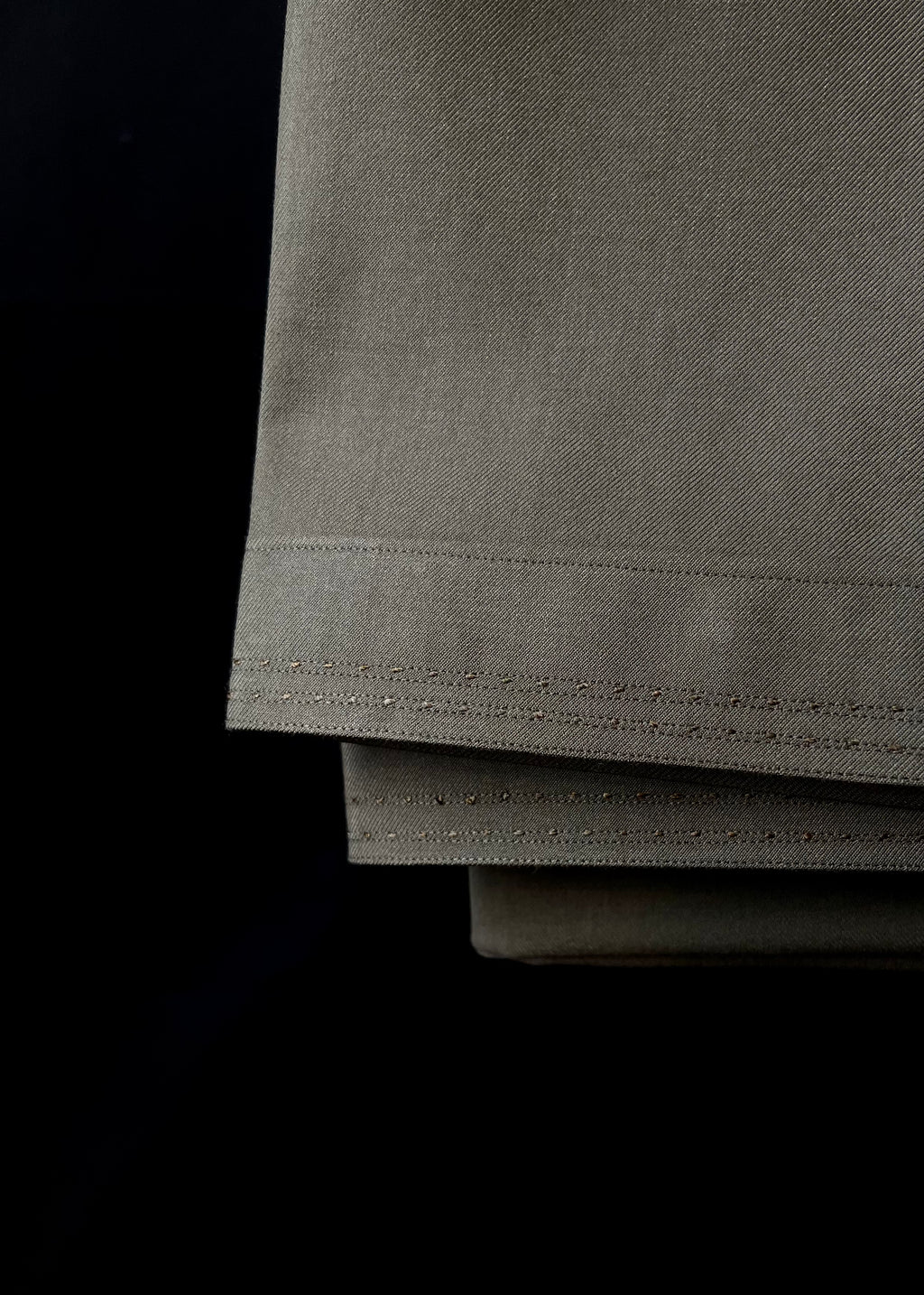 Earthy Olive Green Shalwar Kameez In Imported Suiting Fabric (Winter Collection)