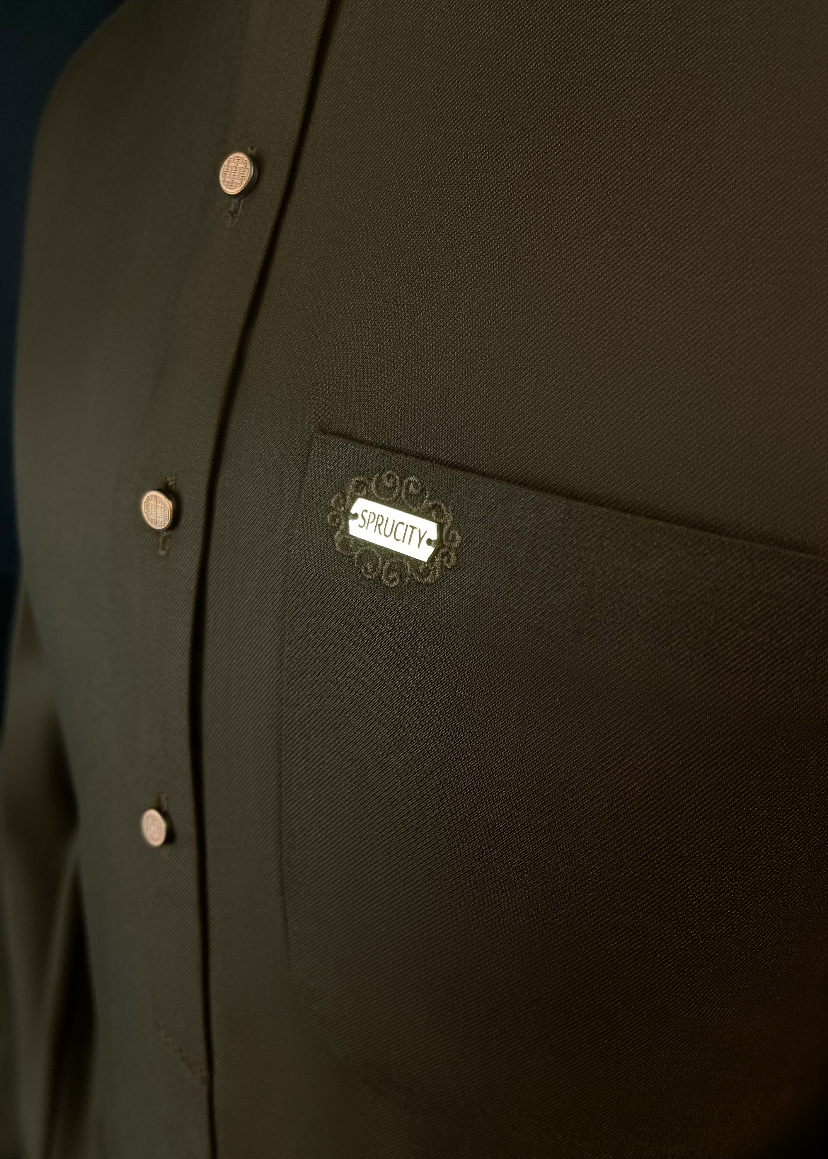 Deep Brown Shalwar Kameez In Imported Suiting Fabric (Winter Collection)