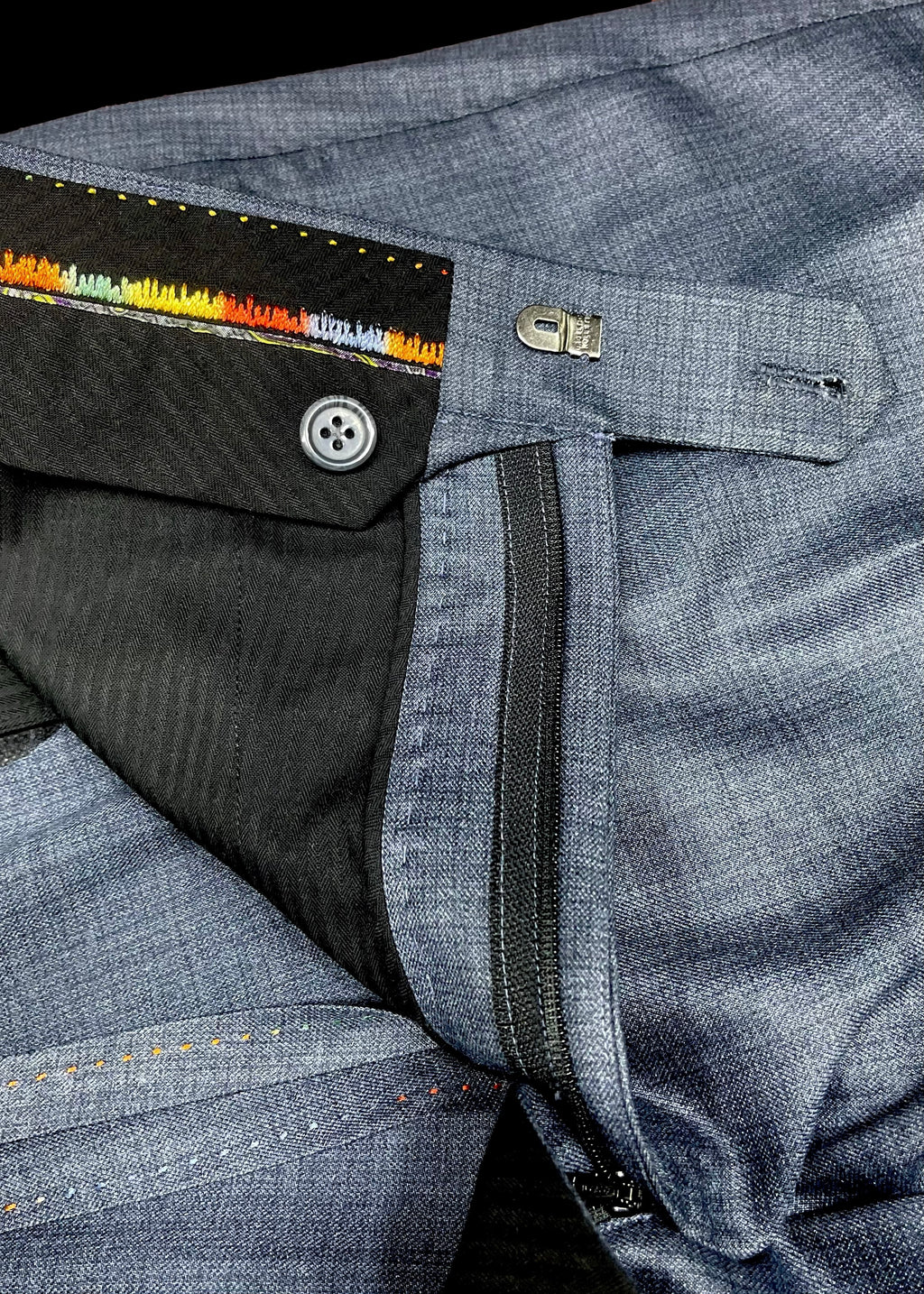 Midnight Steel Bespoke Safari Suit