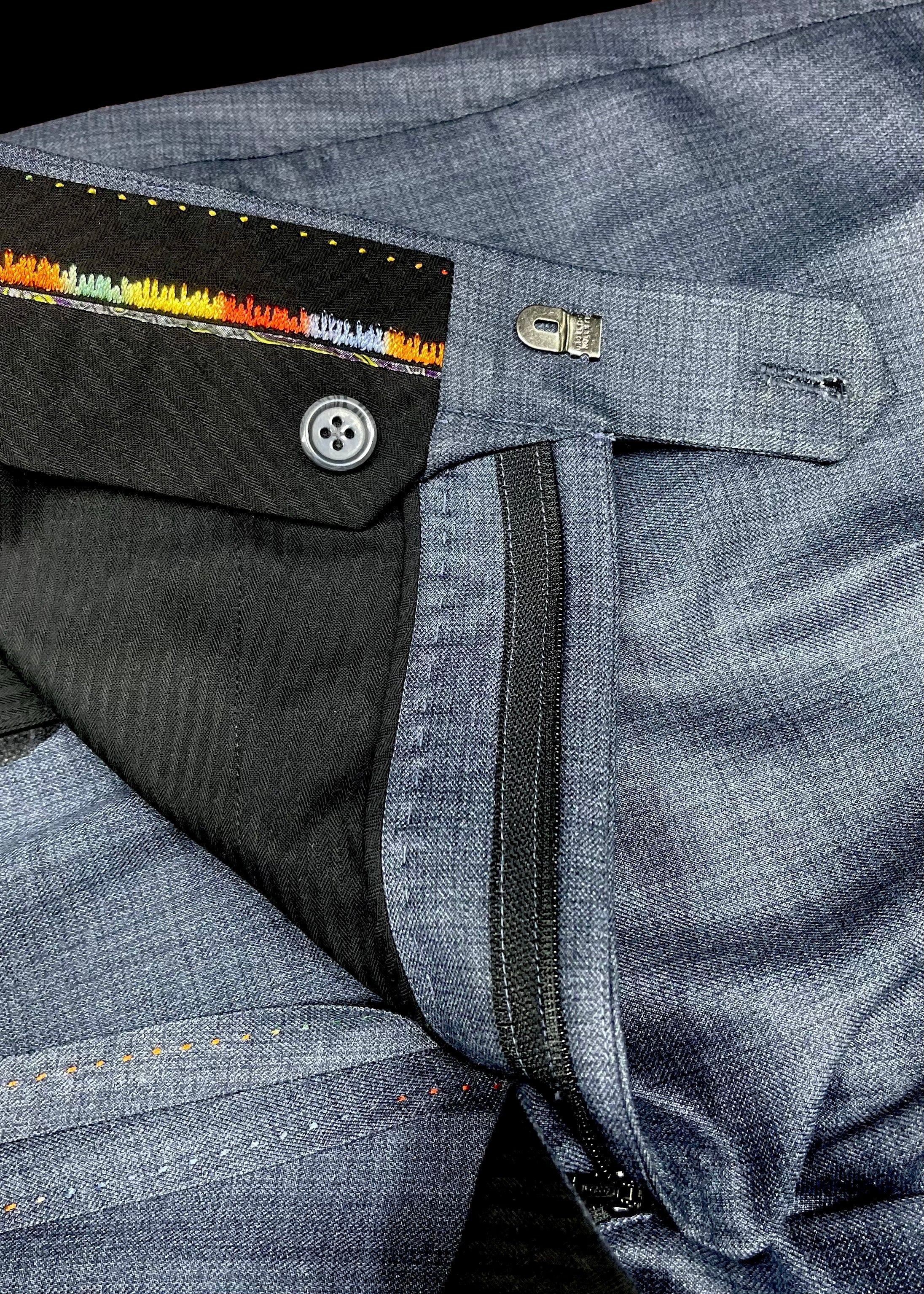 Midnight Steel Bespoke Safari Suit