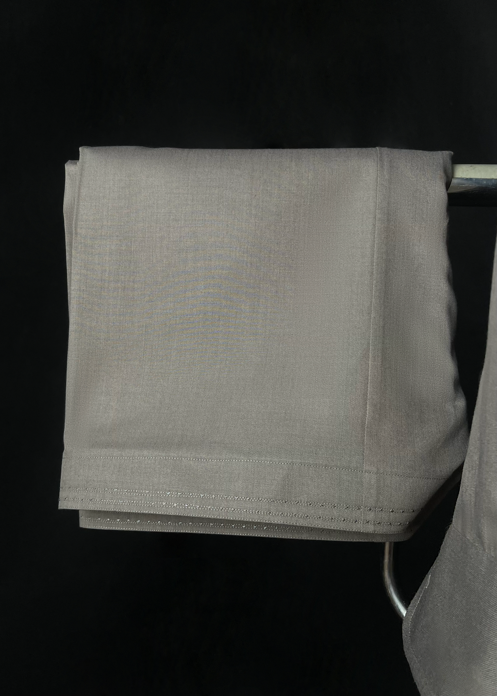 Soft Ash Grey Shalwar Kameez In Suiting Fabric (Winter Collection)