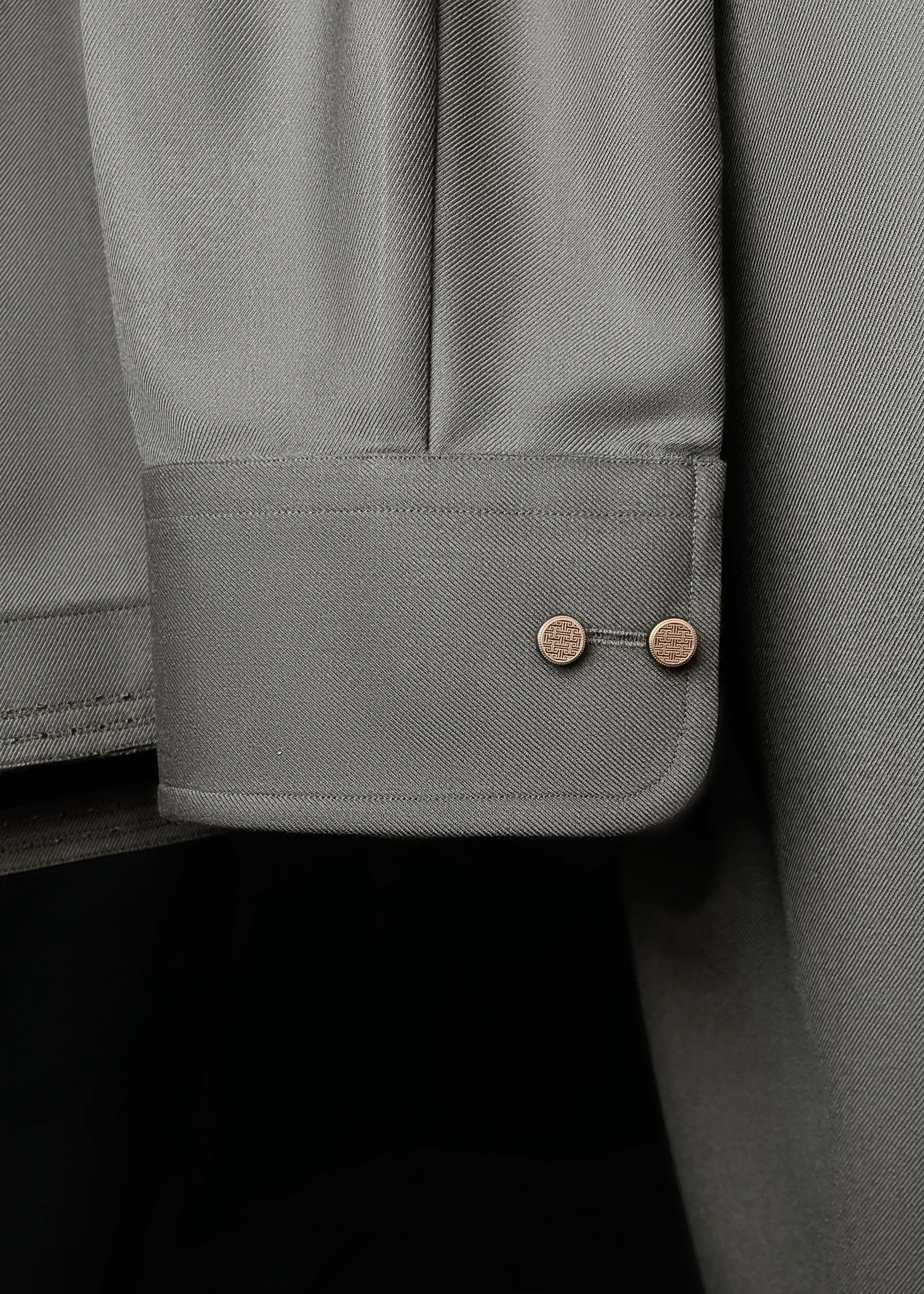 Soft Ash Grey Shalwar Kameez In Suiting Fabric (Winter Collection)