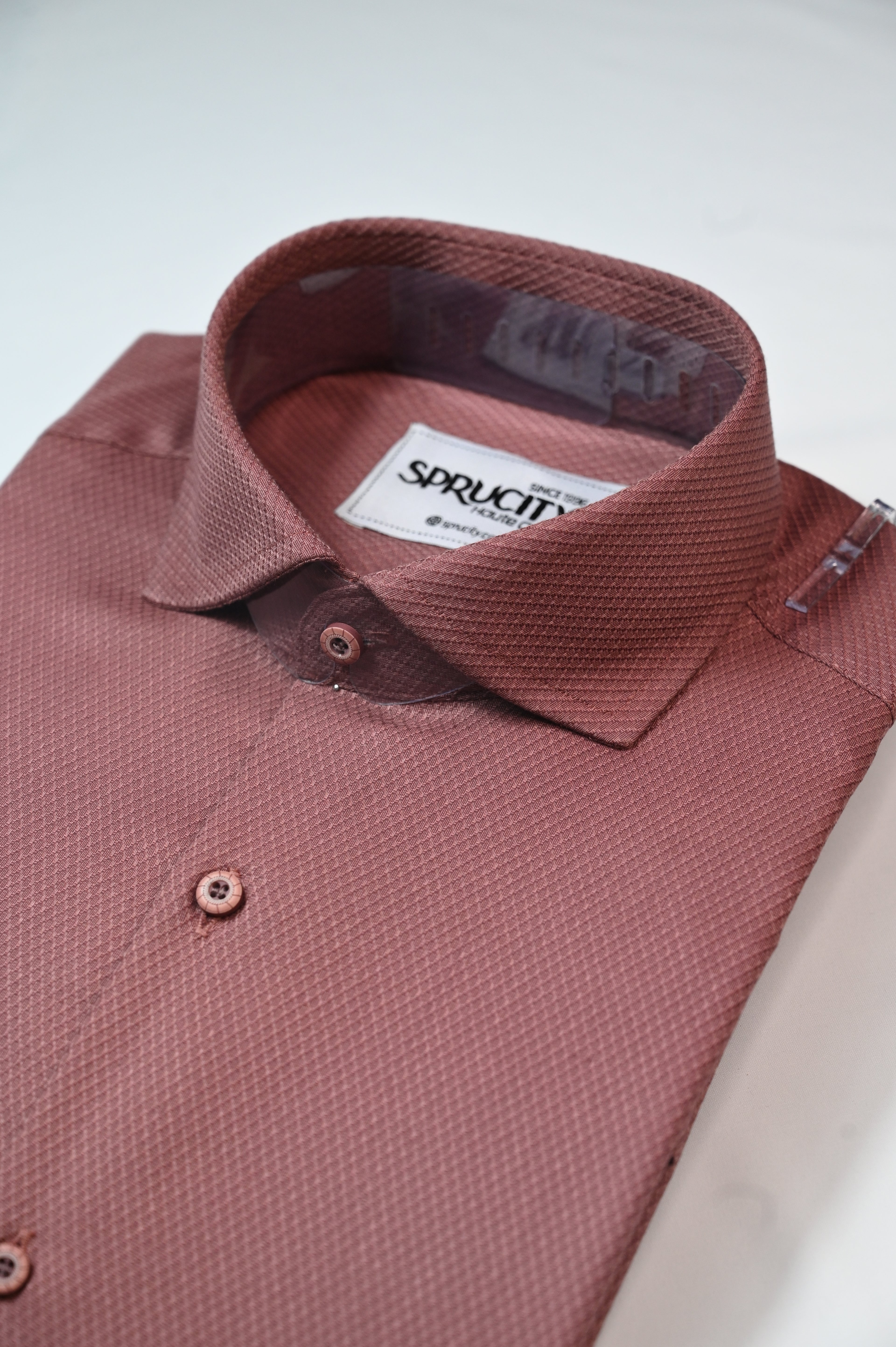Textured Wine Shirt - Sprucity