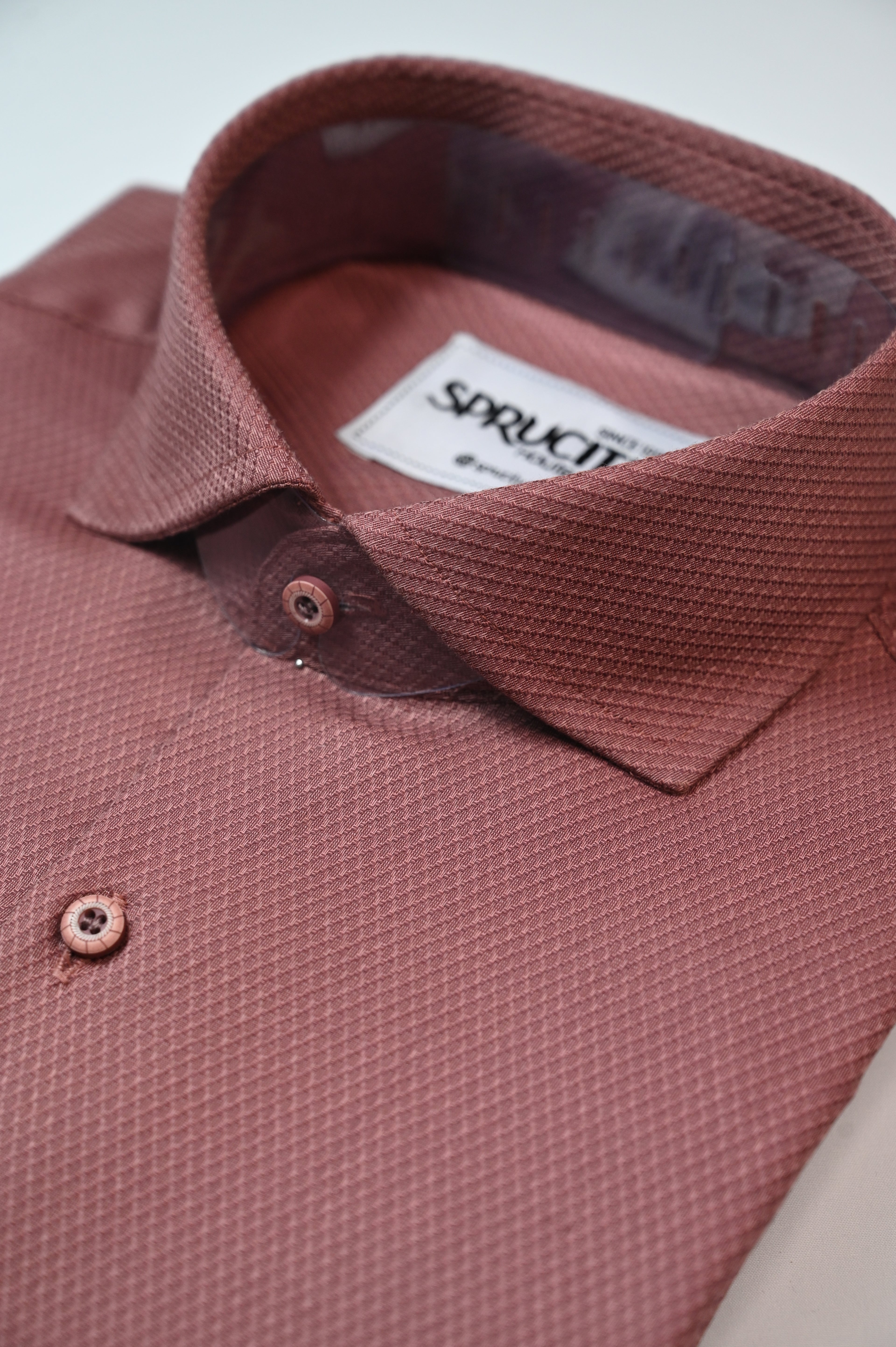 Textured Wine Shirt - Sprucity